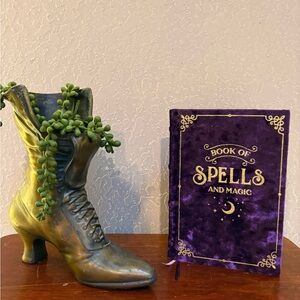 Vintage Brass Victorian Shoe